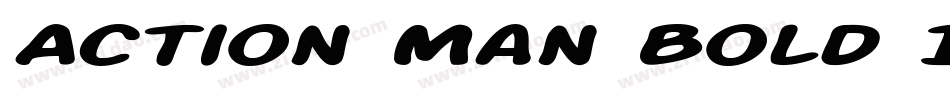 Action Man Bold Italic字体转换